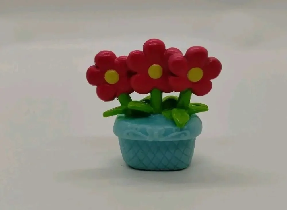 Calico Critters Sylvanian Families Li'l Woodzeez Flowerpot Replacement Pink Blue